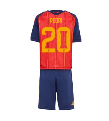 Spanien Pedri Gonzalez #20 Hjemmebanetrøje Børn VM 2026 Kortærmet (+ Korte bukser)